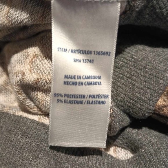 Women's grey leopard Splendid 2 piece long sleeve and jogger pant pajama set XL - Picture 8 of 12